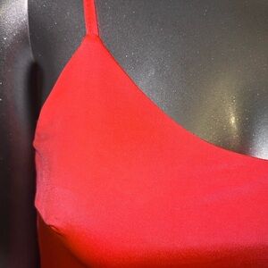 Orange Red Spaghetti Strap Top